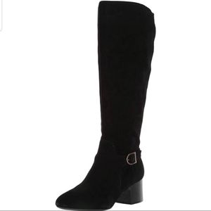 Anne Klein Honesty suede black knee boot size 9